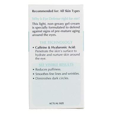 L'Oreal Paris Eye Defense hydrating gel ingredients label