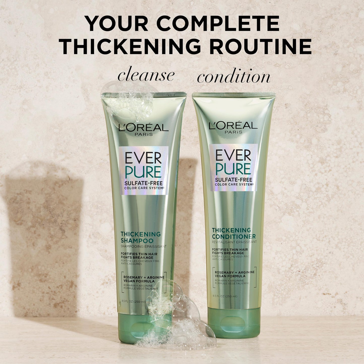 L'Oreal Paris EverPure rosemary leaf infused shampoo and conditioner twin pack