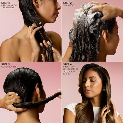 L'Oreal Paris authentic bond repair formula for restoring silky smoothness to hair.