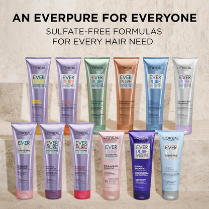 Authentic L'Oreal Paris EverStrong thickening system shampoo bottle for color treated hair.