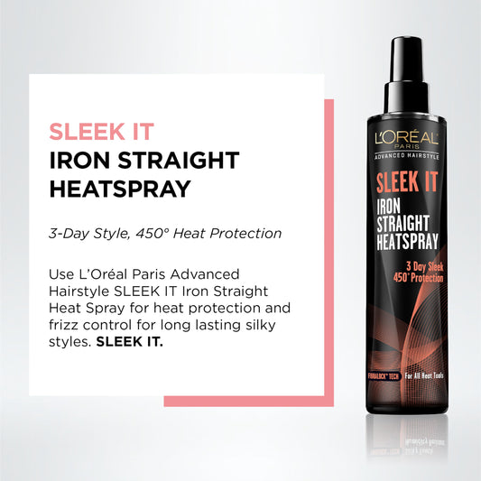 L'Oreal Paris heat protectant spray 5.7 fluid ounce bottle
