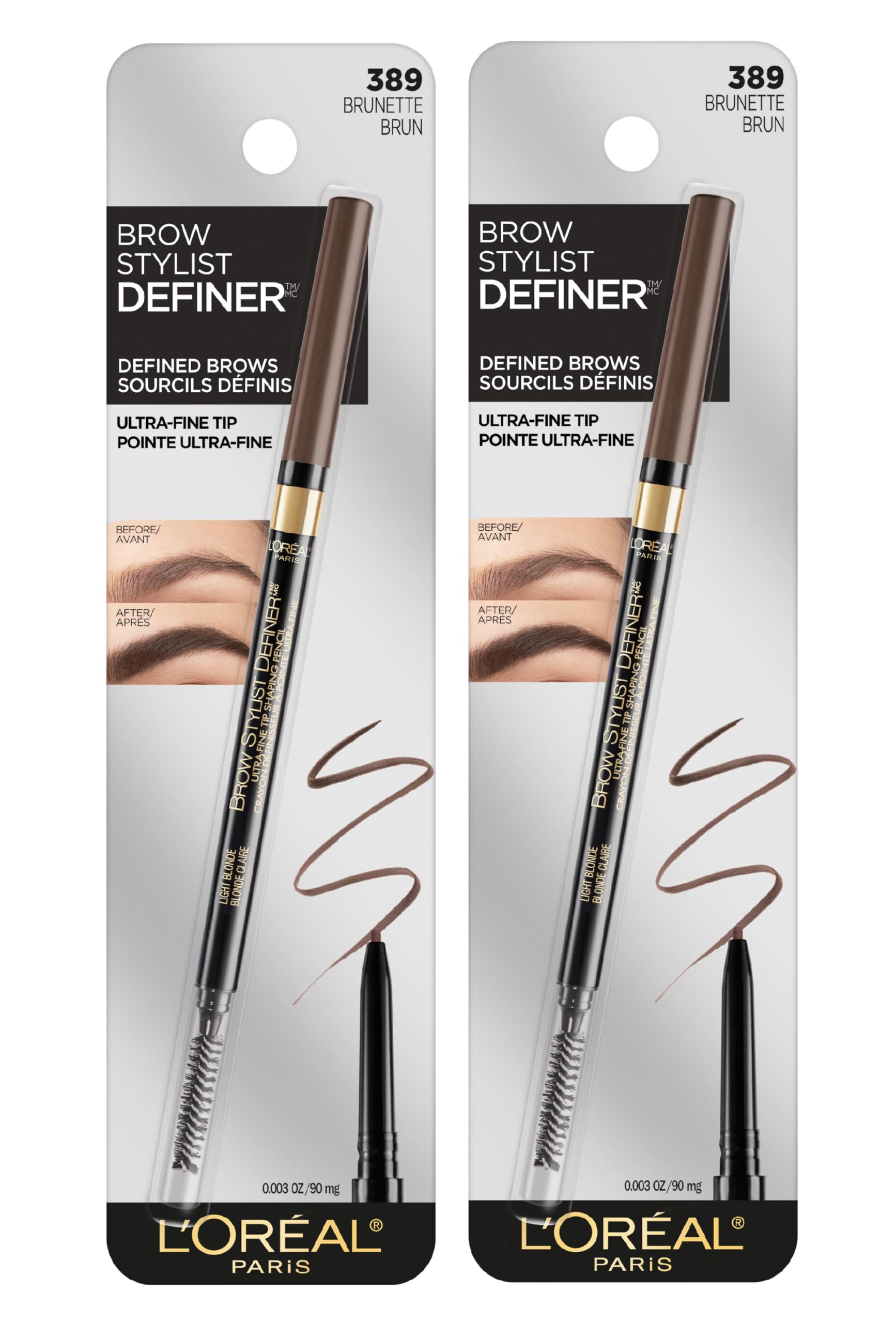 L'Oreal Paris mechanical eyebrow pencil ultra-fine tip close-up