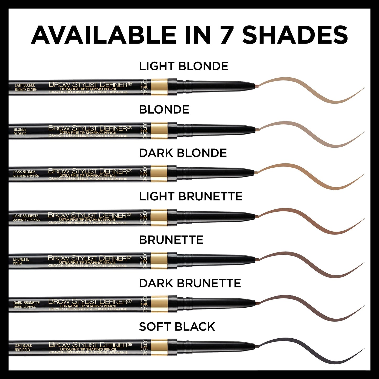 Swatch of L'Oreal Paris Brow Stylist Definer in Brunette