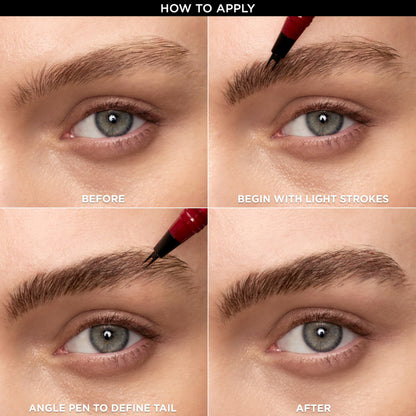 L'Oreal Paris Faux Brow Hair Like Filling Pen packaging showcasing shade details