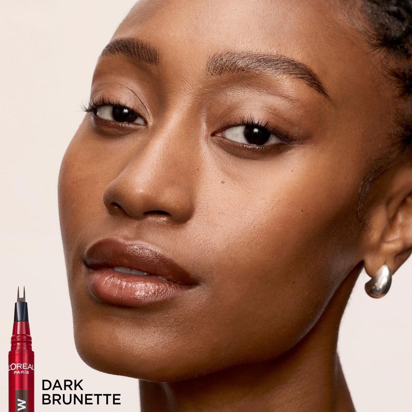 L'Oreal Paris Infallible Faux Brow side view showing precise cosmetic grip