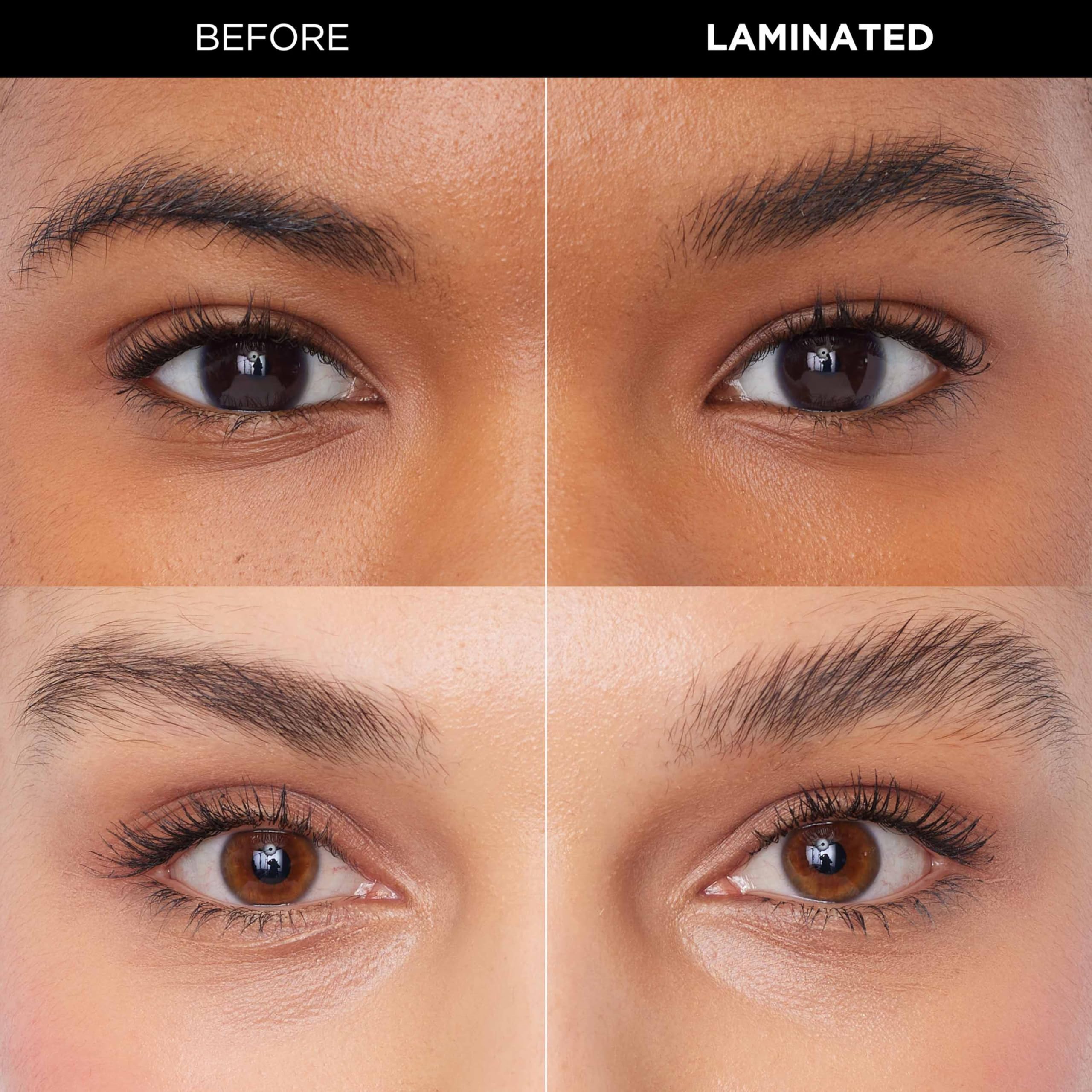 Infallible twenty-four hour longwear brow lamination gel packaging graphics