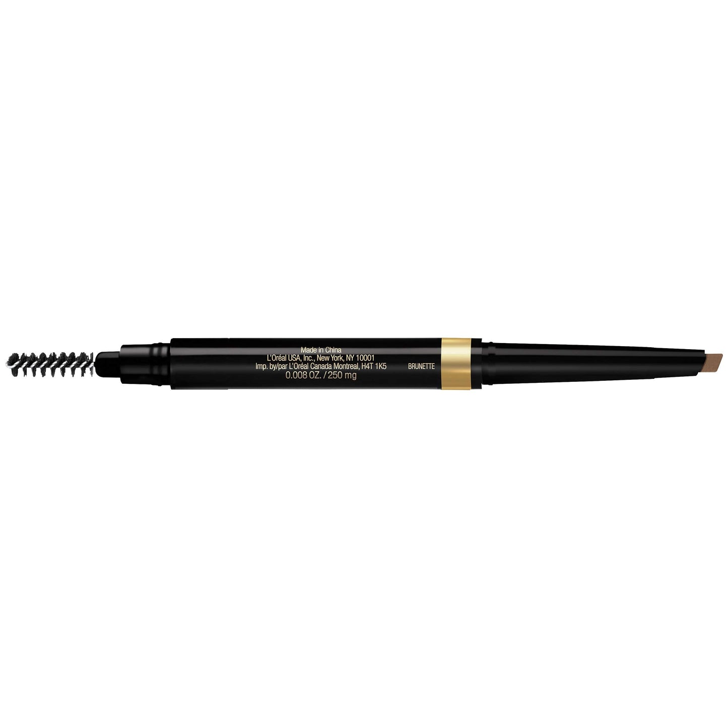 L'Oreal Paris mechanical eye brow pencil showing twist up mechanism