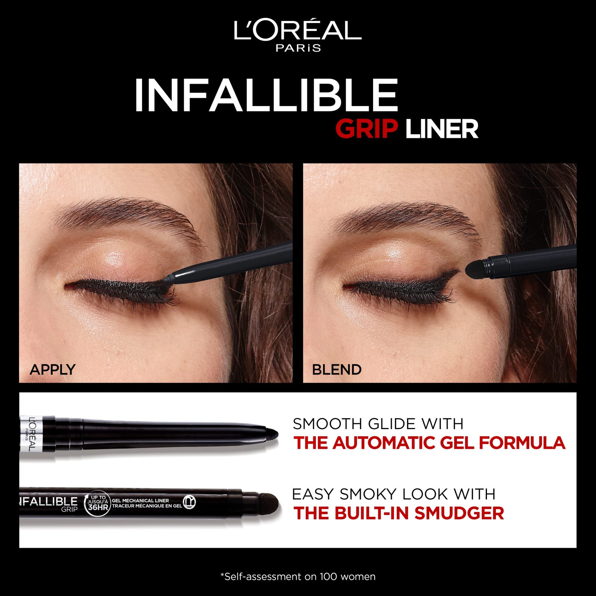 L'Oreal Paris Infallible Grip eyeliner in hand for scale