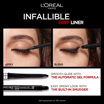 L'Oreal Paris Infallible Grip eyeliner in hand for scale