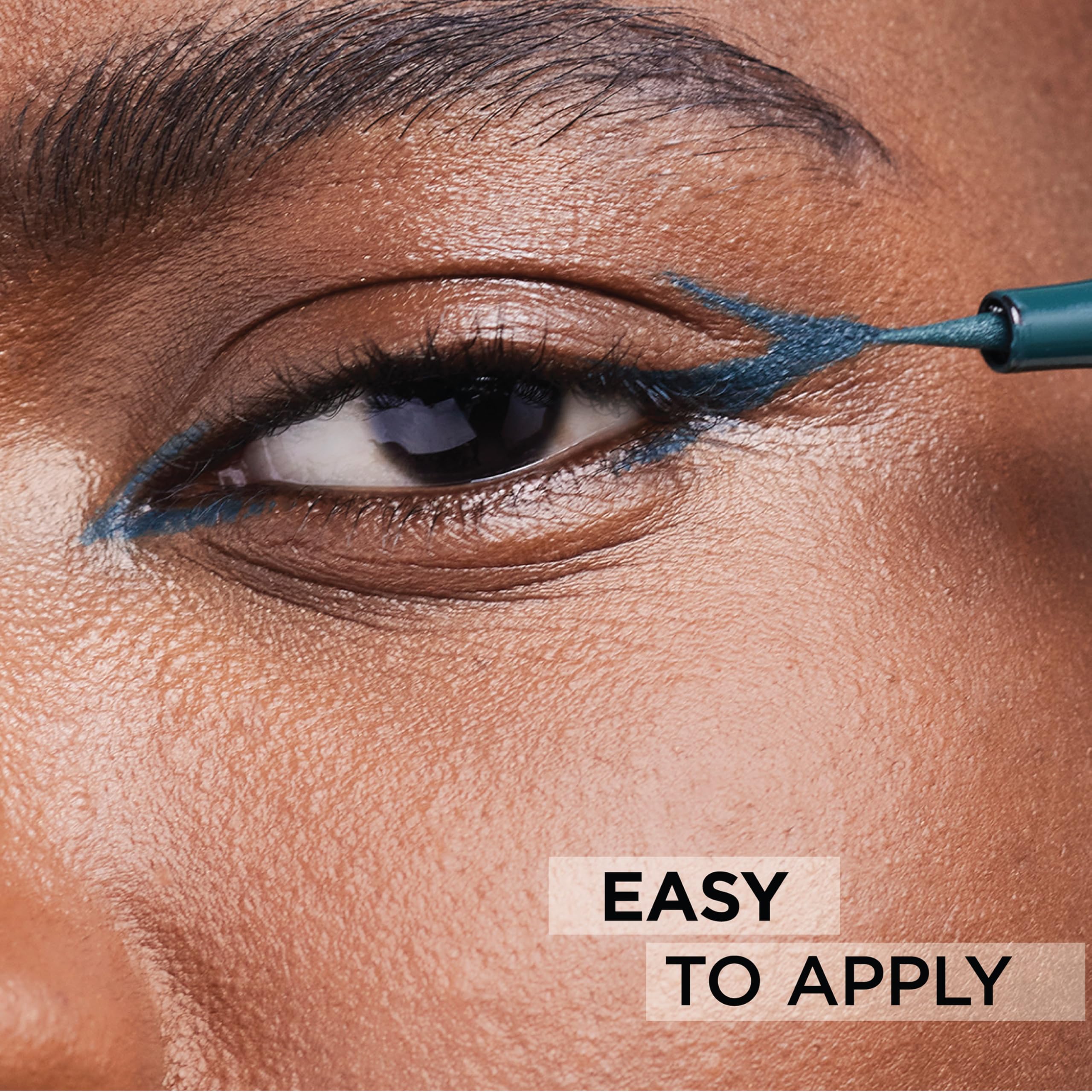 Waterproof smudge resistant grey eyeliner color swatch on hand