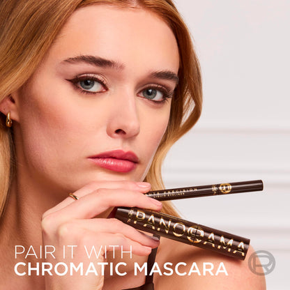 Full collection view of the imported L'Oreal Paris liquid eyeliner pen with cap off ready for application.