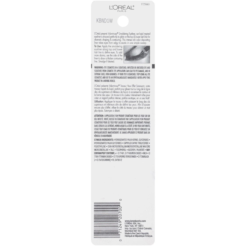 L'Oreal Paris Voluminous Smoldering Eyeliner wood pencil tip
