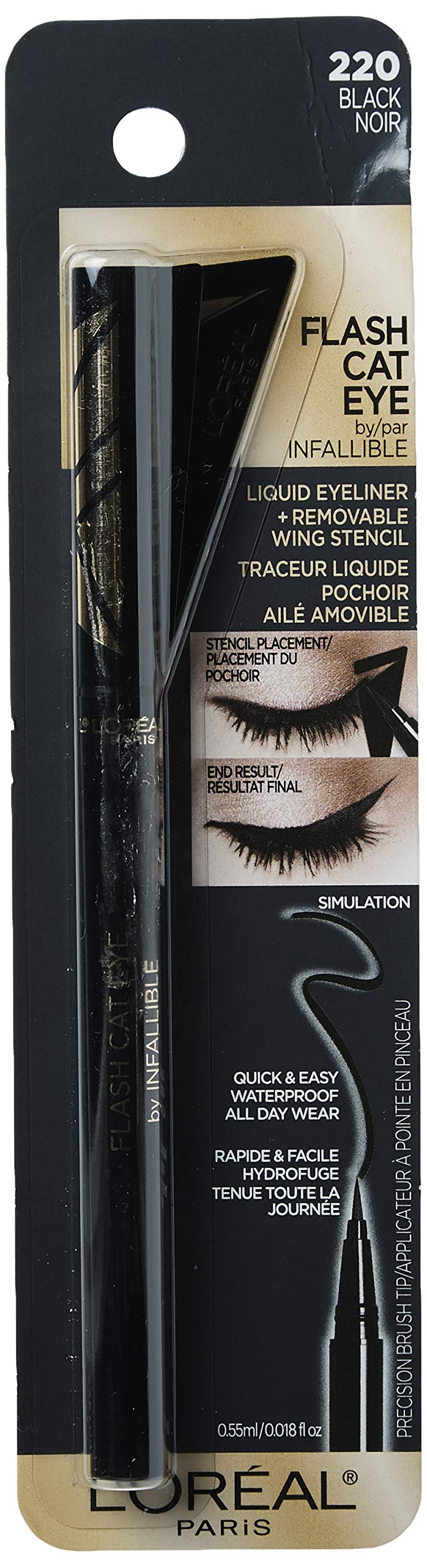 Loreal Paris Infallible Flash Cat Eye Eyeliner brush tip detail