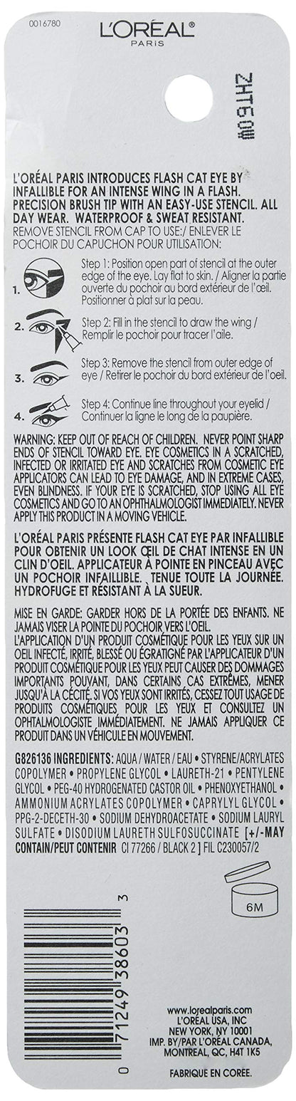 Loreal Paris Infallible Flash Cat Eye Eyeliner with removable wing stencil