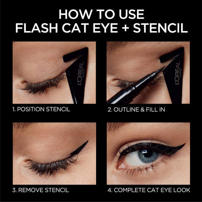 Application of Loreal Paris Infallible Flash Cat Eye Eyeliner
