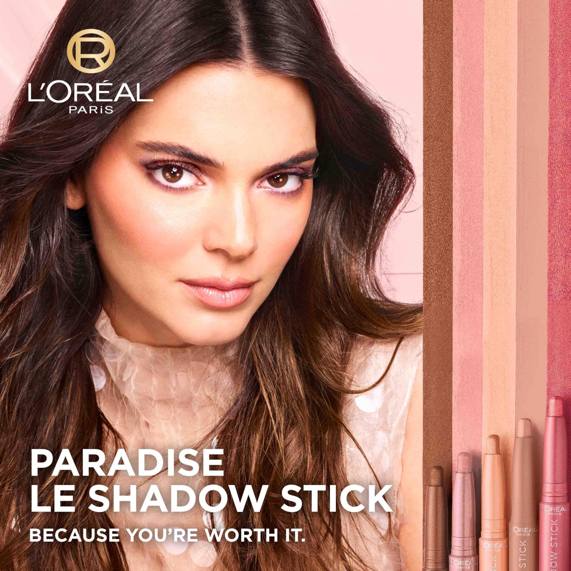 L'Oreal Paris Le Shadow Stick Brown Abyss swatches on skin