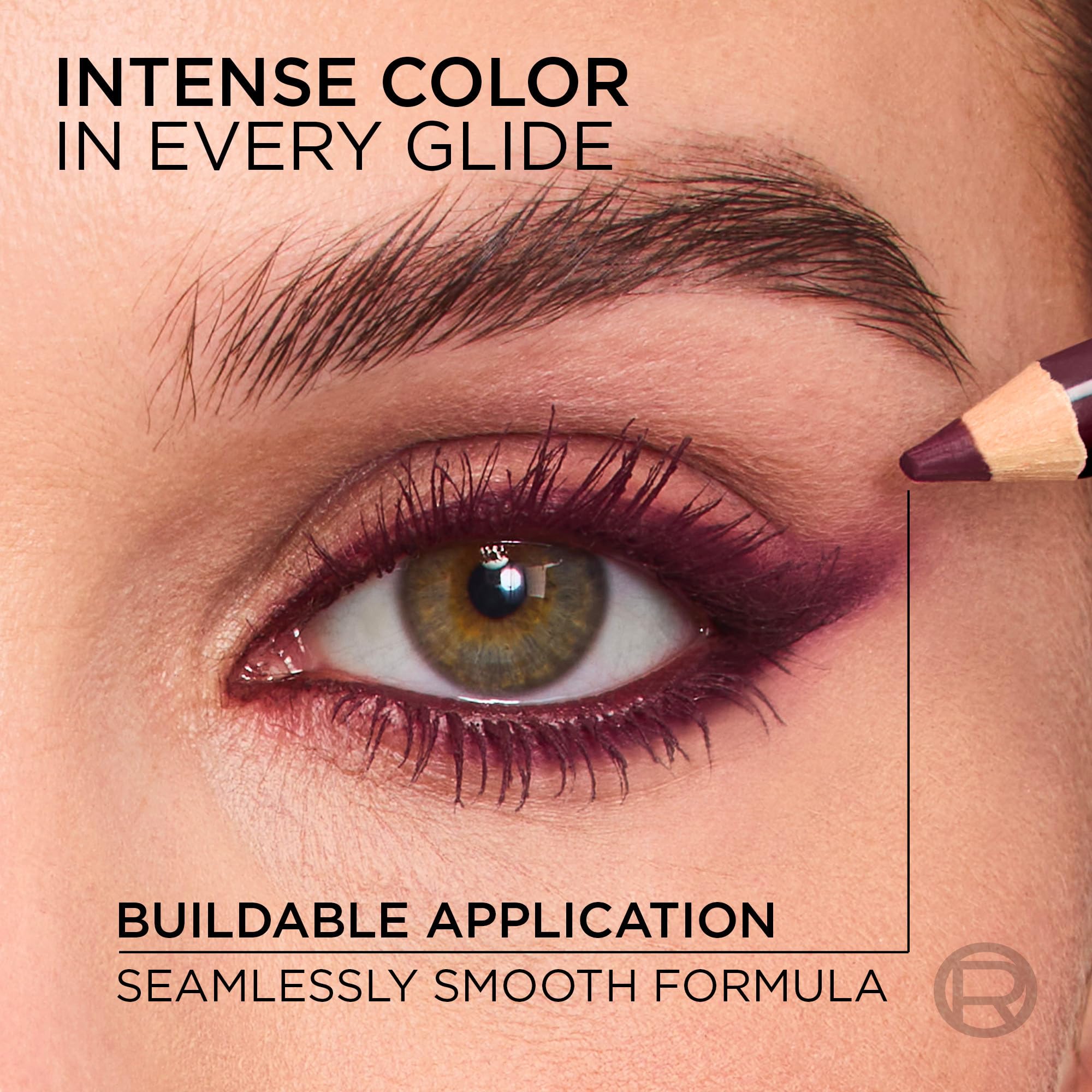 Close up of L'Oreal Burgundy Cashmere Kohl Eyeliner pencil tip