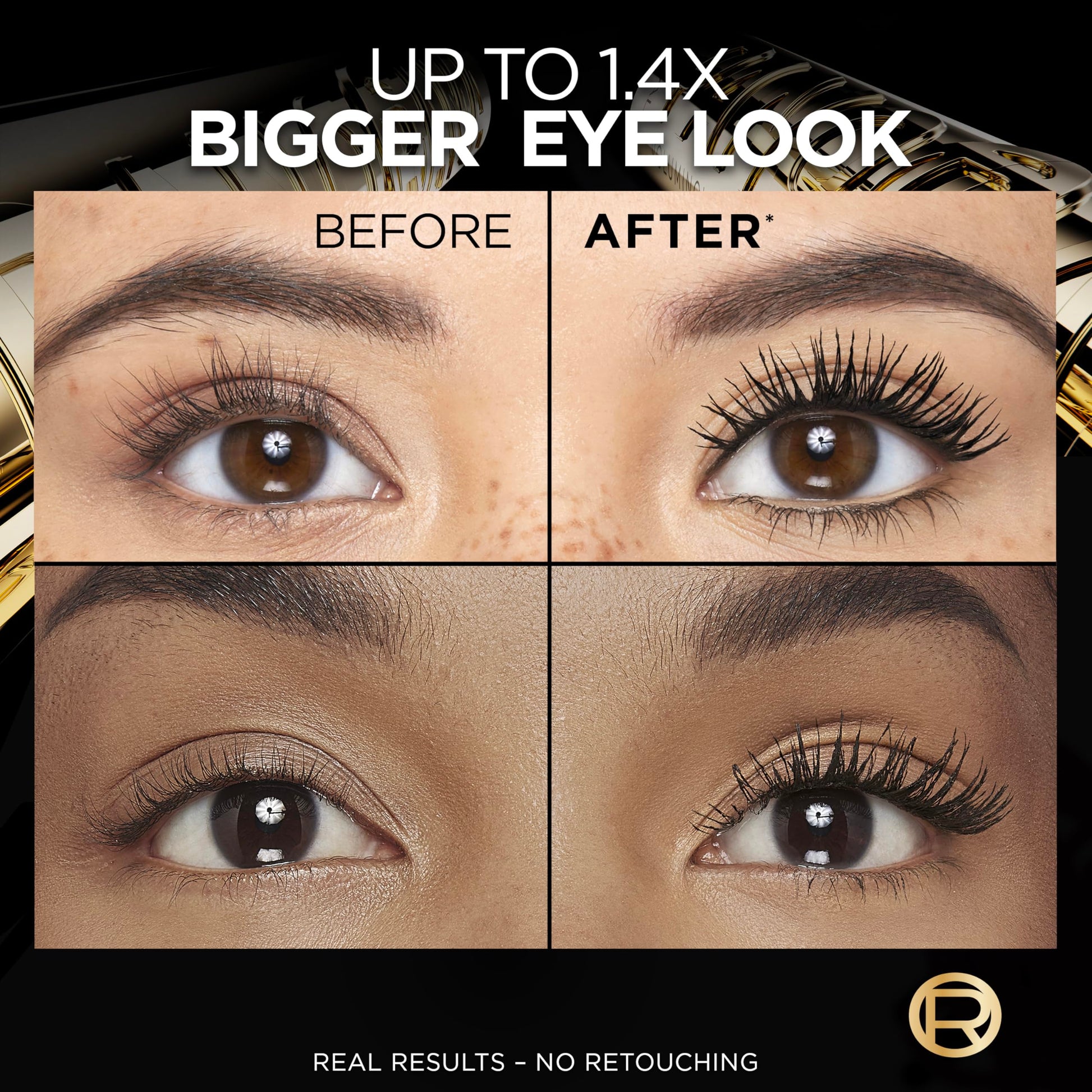 L'Oreal Paris Panorama volumizing and lengthening mascara tube close up