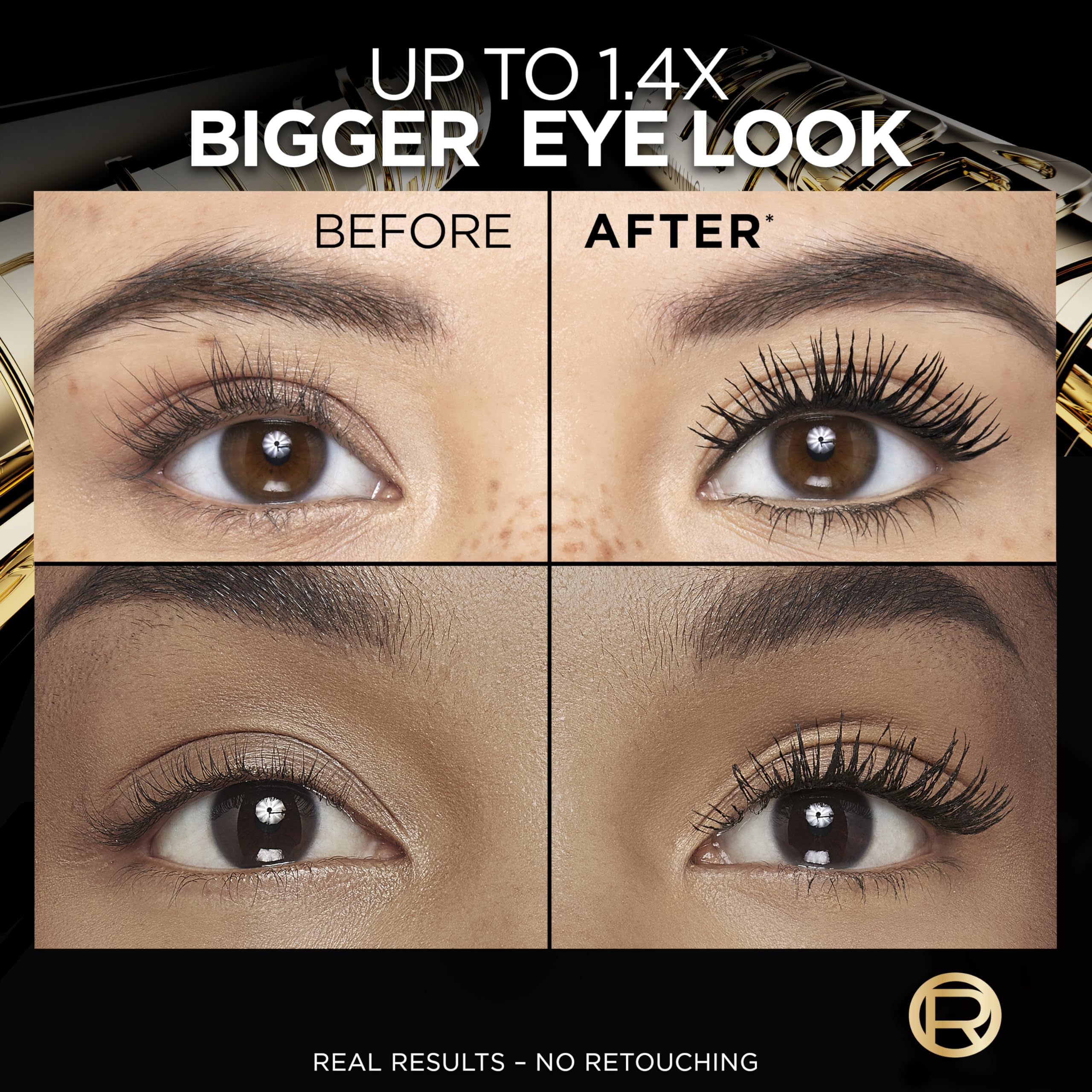L'Oreal Paris Panorama volumizing and lengthening mascara tube close up