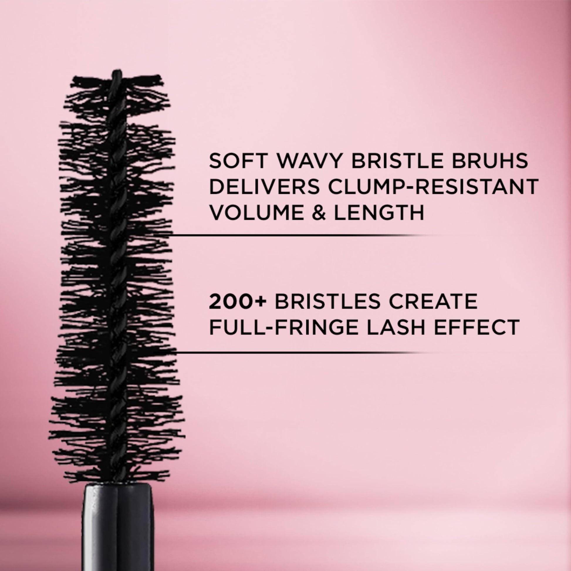L'Oreal Paris eye makeup product texture swatch showing the rich intense black liquid