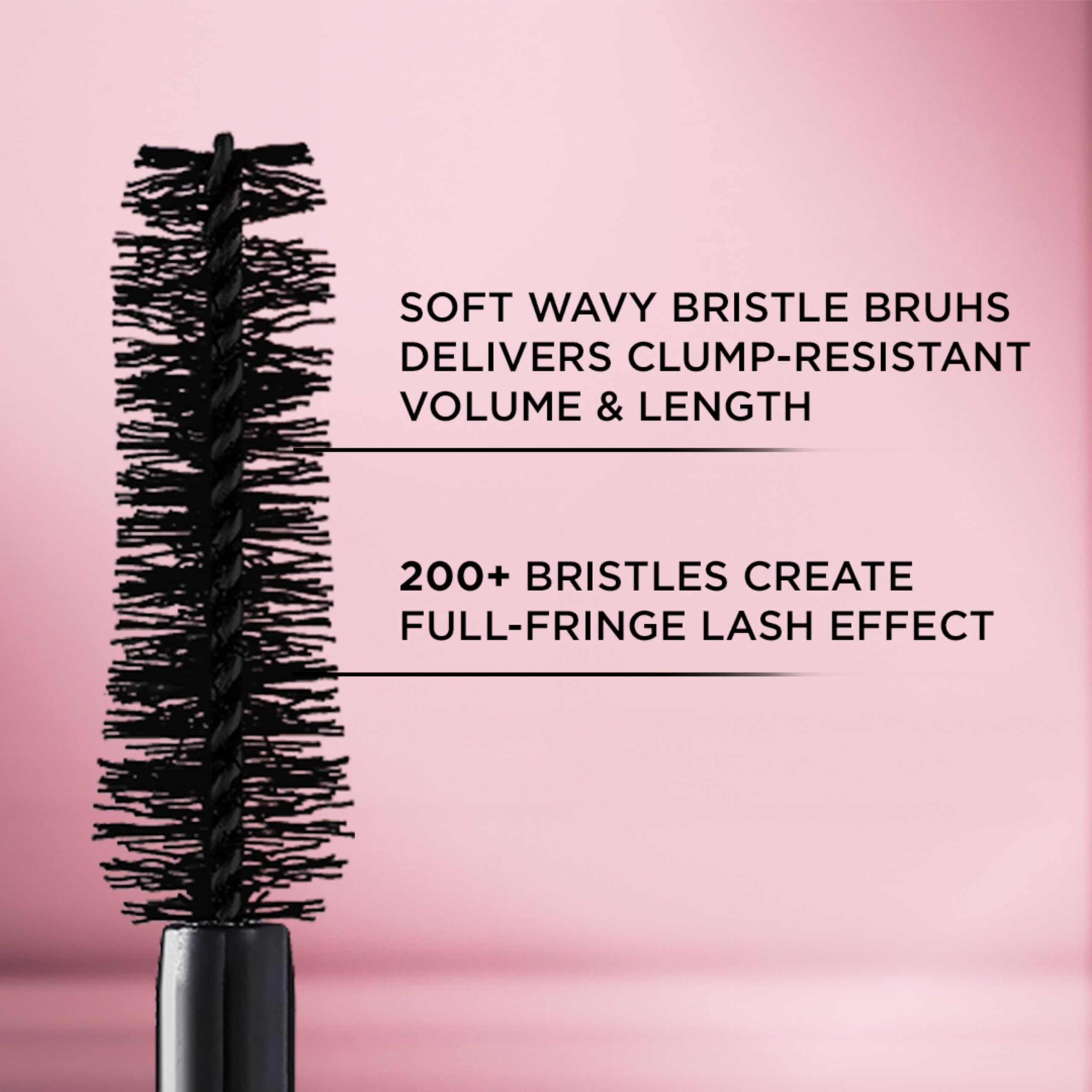 L'Oreal Paris eye makeup product texture swatch showing the rich intense black liquid