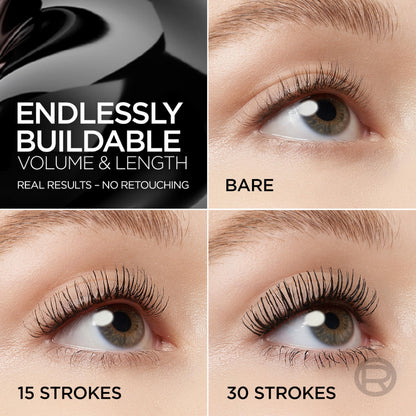 L'Oreal Paris Paradise Big Deal Washable Mascara wand and criss-cross brush close up
