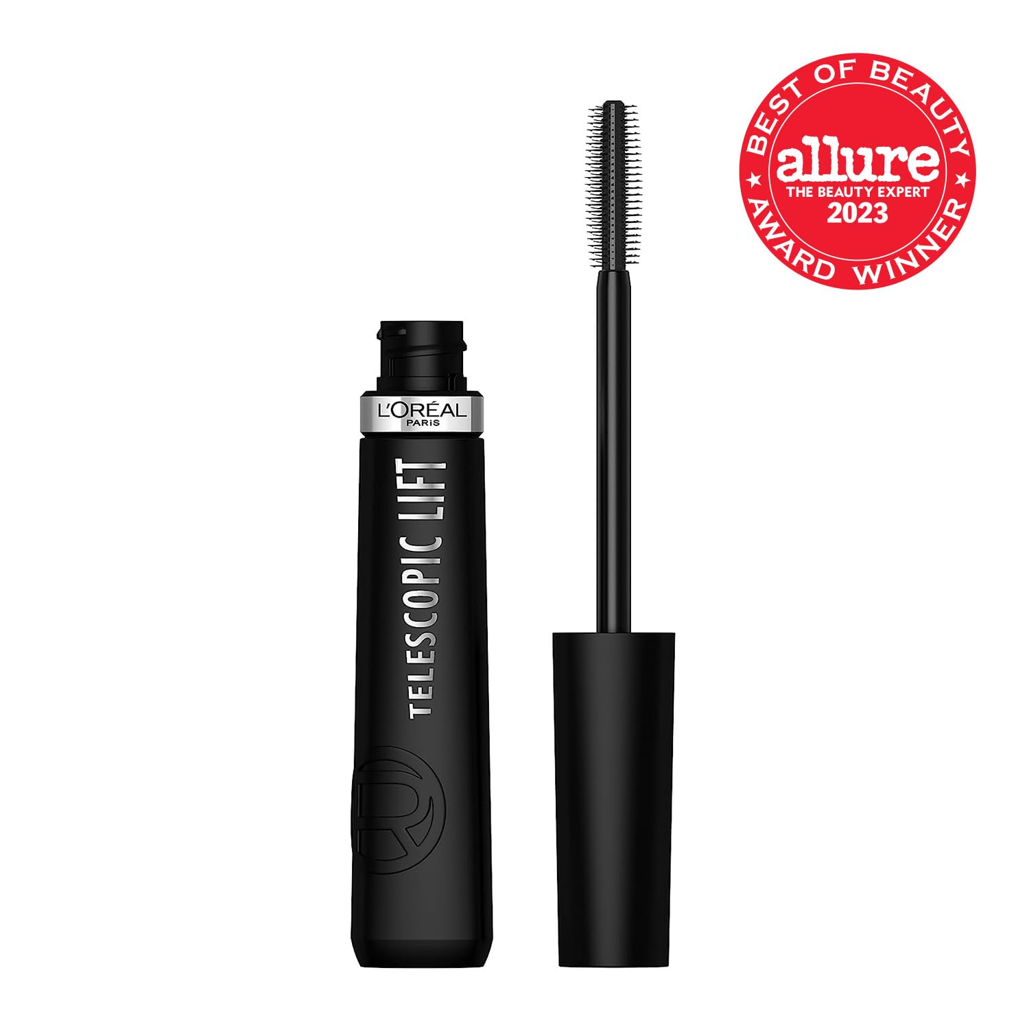 L'Oreal Paris Telescopic Lift Mascara double-hook bristle brush close up