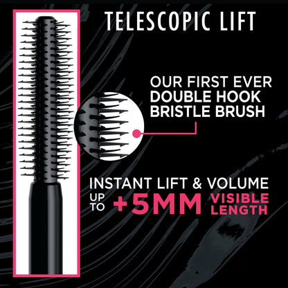 L'Oreal Paris lengthening mascara wand showing side hook bristles