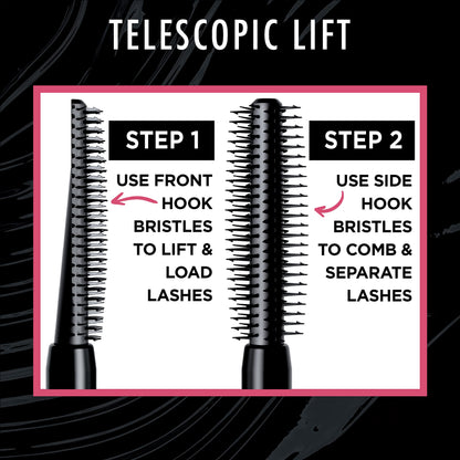 L'Oreal Paris washable blackest black mascara brush application angle