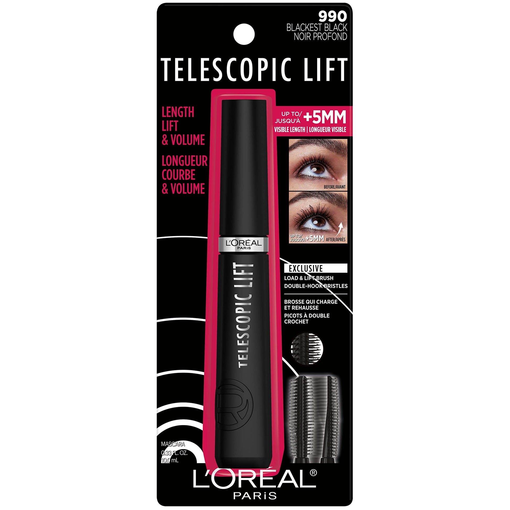 L'Oreal Paris Telescopic Lift Mascara lifestyle packaging view