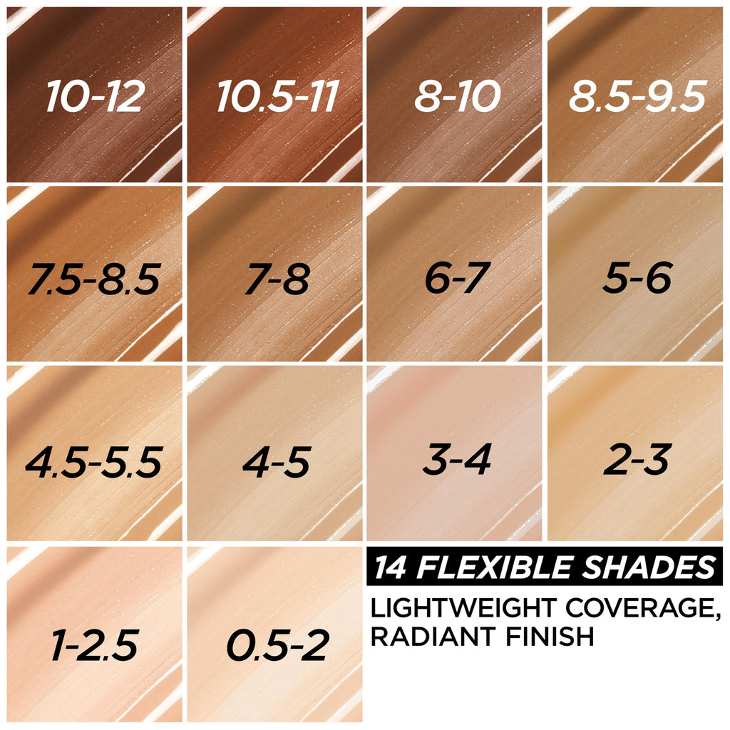 L'Oreal Paris lightweight liquid foundation texture swatch