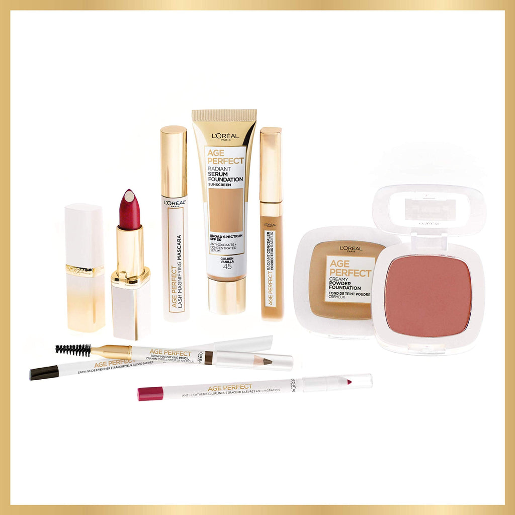 L'Oreal Paris skincare infused foundation lifestyle packaging display