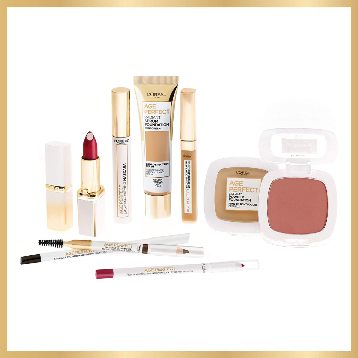 L'Oreal Paris skincare infused foundation lifestyle packaging display