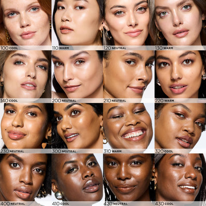 L'Oreal Paris skin tint packaging displaying the eighty-two percent hydrating serum formula benefits.