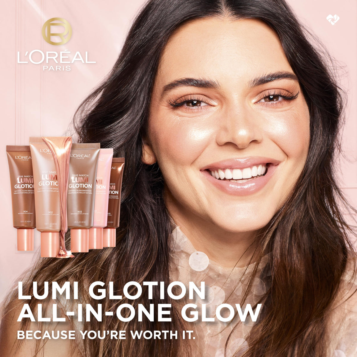 L'Oreal Paris True Match Lumi Glotion shade 903 Medium tube label close up