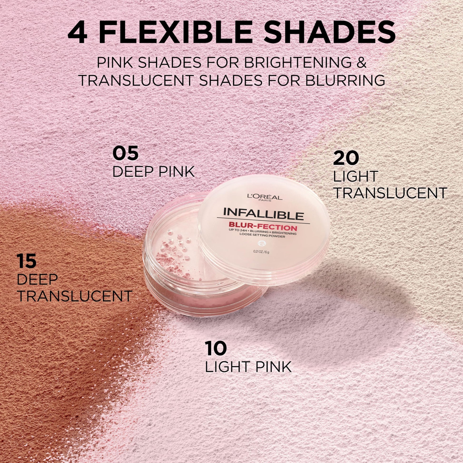 Talc-free loose finishing powder by L'Oreal Paris for oil control and brightening