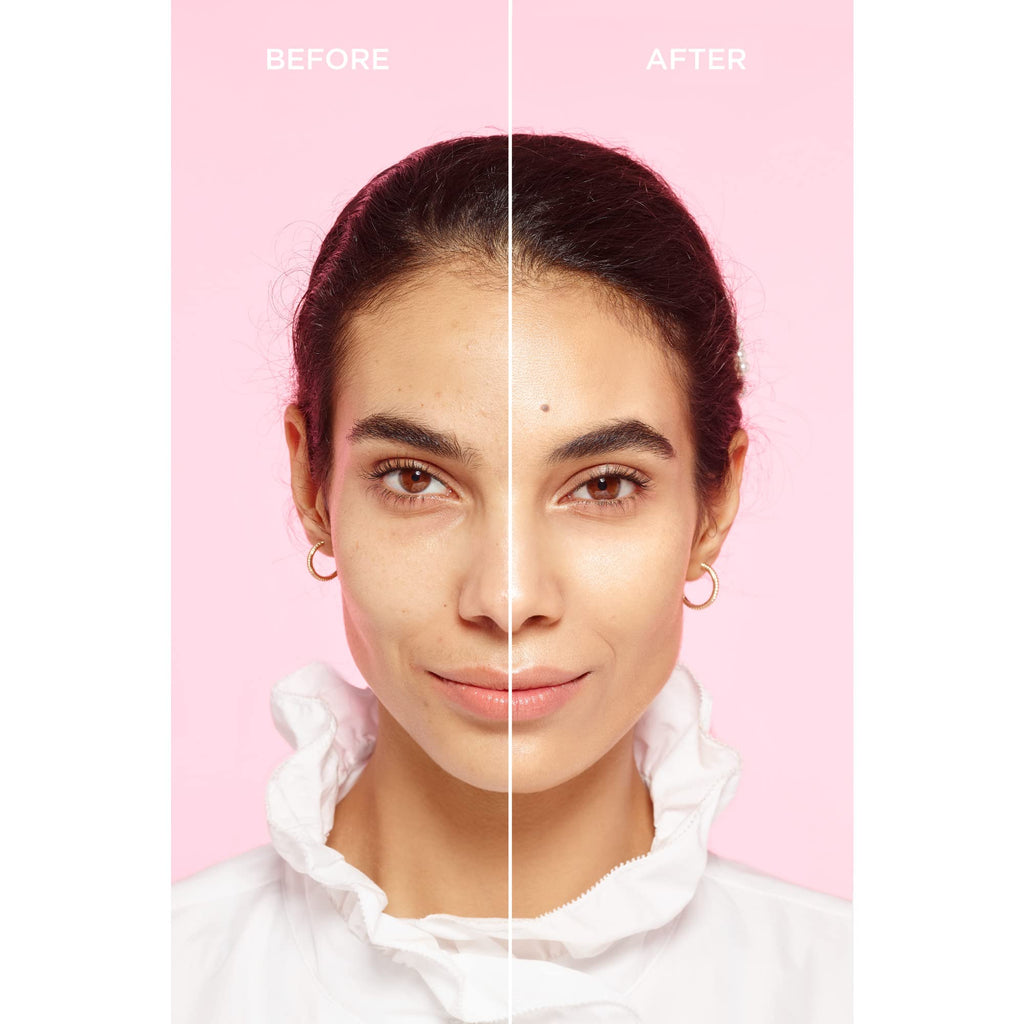 Swatch texture of L'Oreal Paris water infused tinted moisturizer on skin