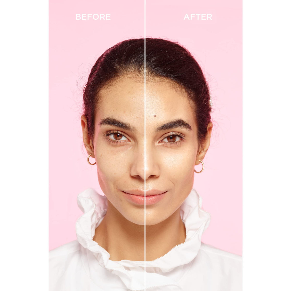 Swatch texture of L'Oreal Paris water infused tinted moisturizer on skin