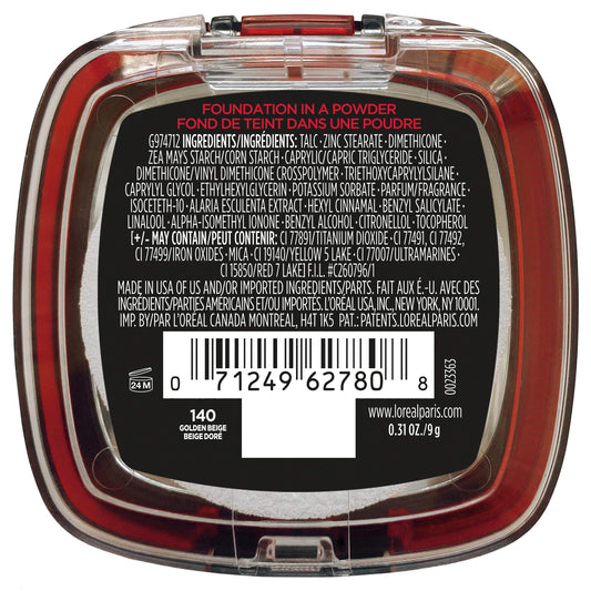 L'Oreal Paris powder foundation compact open view