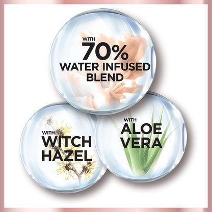 Oil-free aloe vera infused skin tint packaging details and instructions