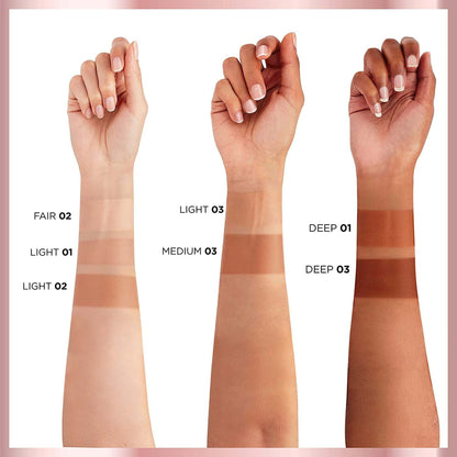 Non-comedogenic hydrating face tint fluid ounce tube display
