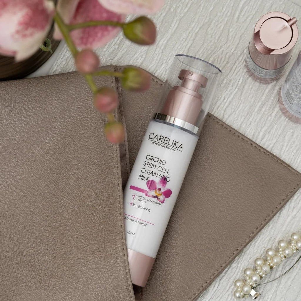 Carelika Orchid Stem Cell Cleansing Milk texture and consistency preview