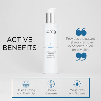 Texture of Ioma Paris Hydra Moisturizing Cleansing Milk gel