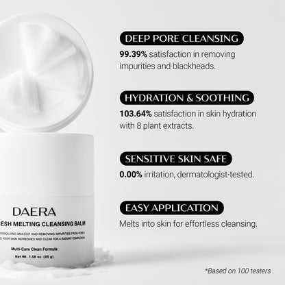 Daera Pore Fresh Melting Cleansing Balm ingredients label heartleaf and mugwort