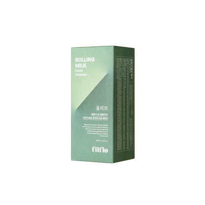 Filflo cleansing milk bottle showing 240ml size