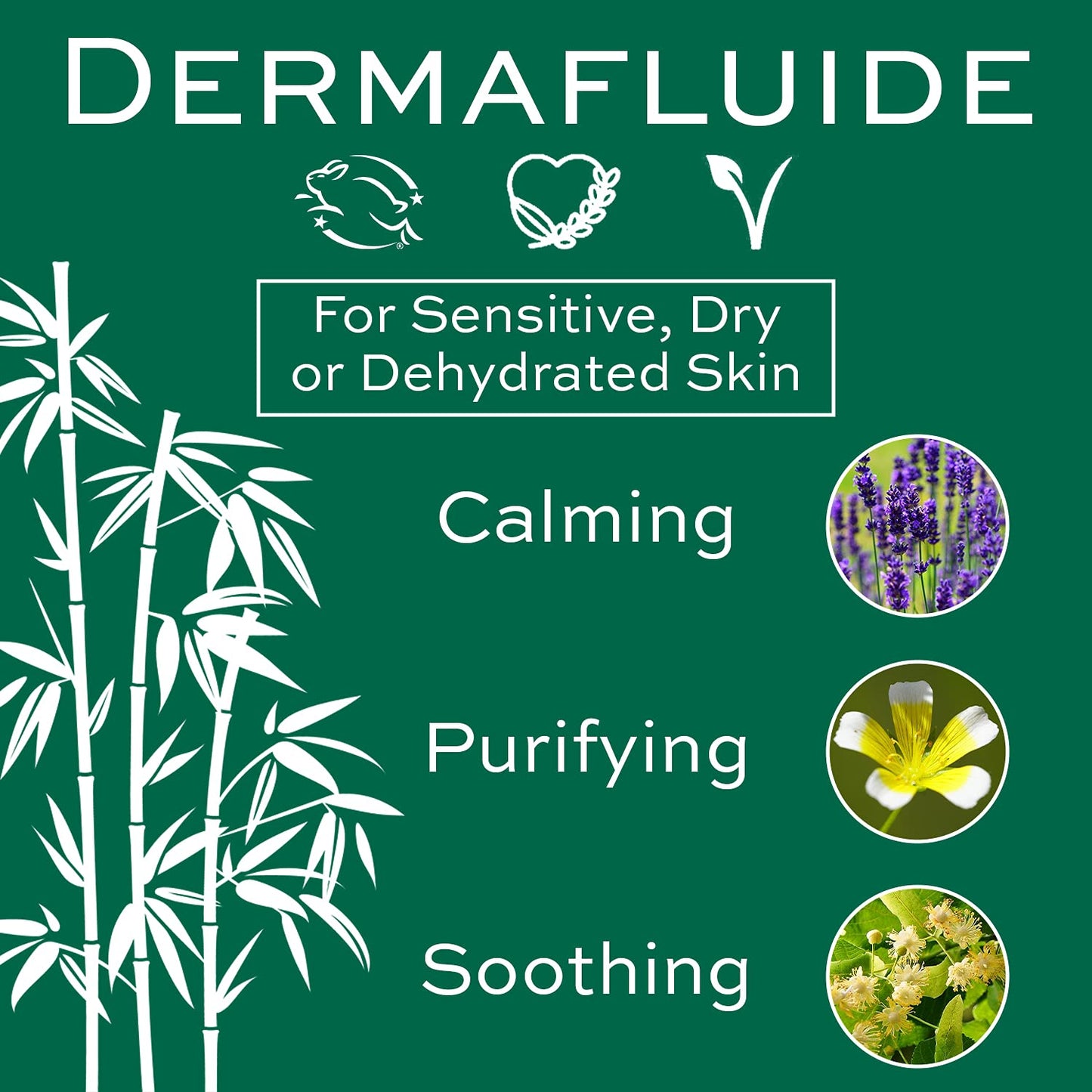 Back view of Christine Valmy Dermafluide cleansing milk bottle