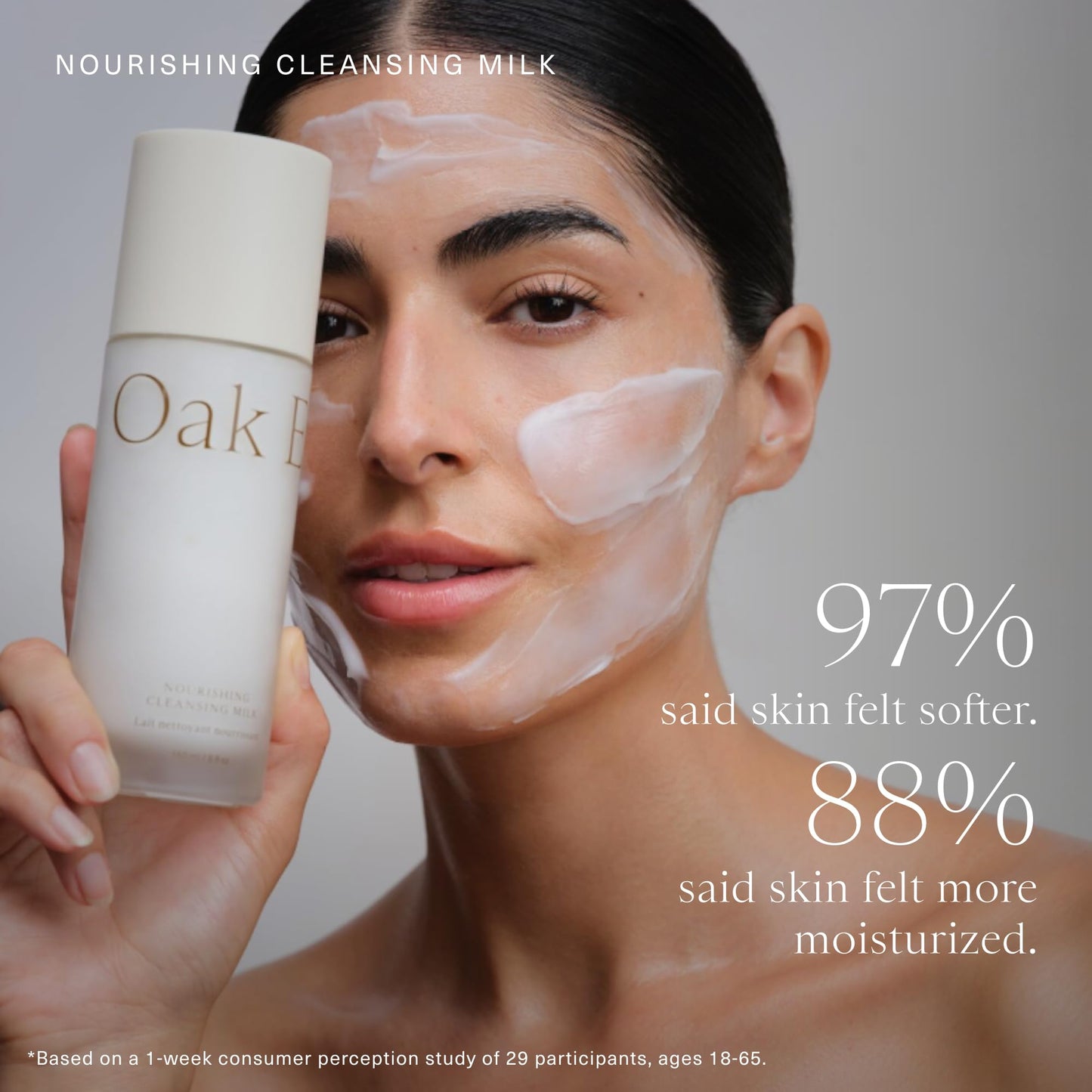 Authentic Oak Essentials skincare bottle label