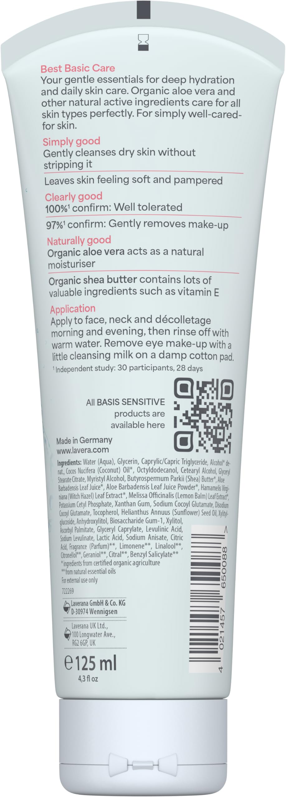 Texture of Lavera Basis Sensitive Cleansing Milk