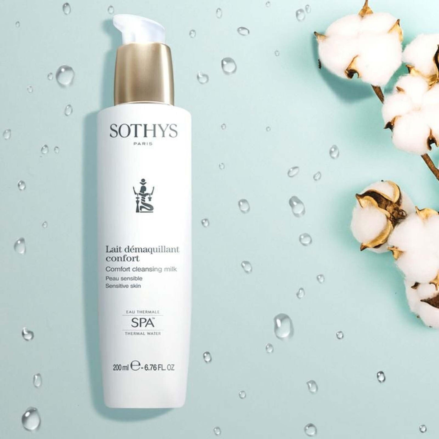 Sothys Comfort Cleansing Milk pump dispenser detail