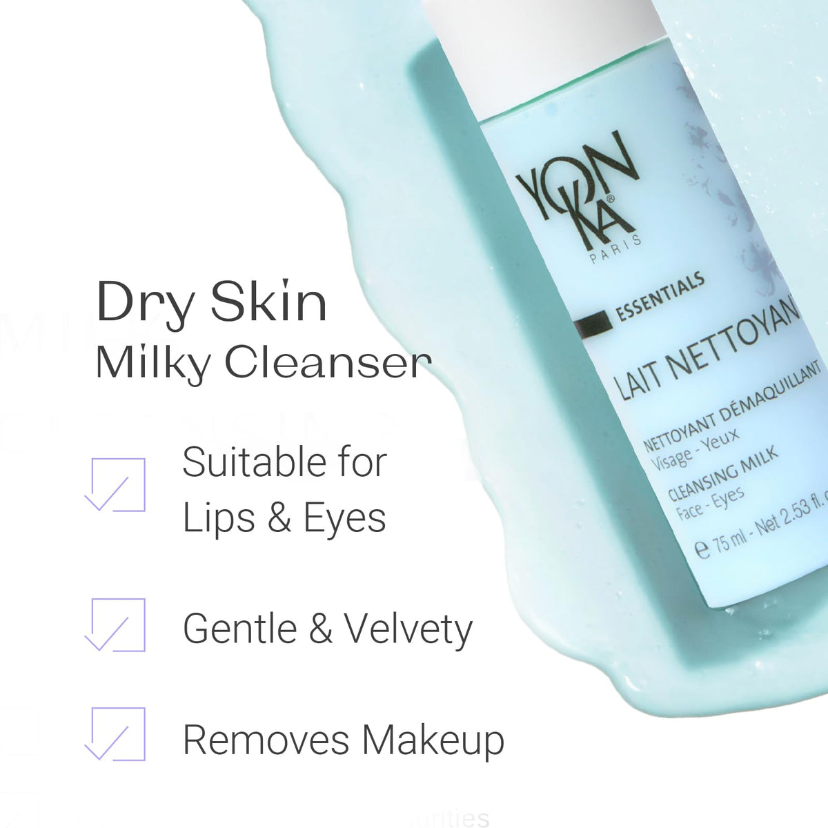 Yonka Lait Nettoyant Travel Size Cleansing Milk back label